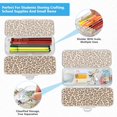 thumbnail image 5 of Plastic Pencil Box Large Capacity Pencil Boxes Clear Boxes with Snap-Tight Lid Stylish Office Supplies Storage Organizer Box Brown Leopard Print Pattern, 5 of 7
