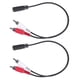 thumbnail image 1 of 2 Piezas 3.5mm Hembra Estereo A 2 RCA Macho AV Cable de Audio Aux Adaptador de Alambre, 1 of 5