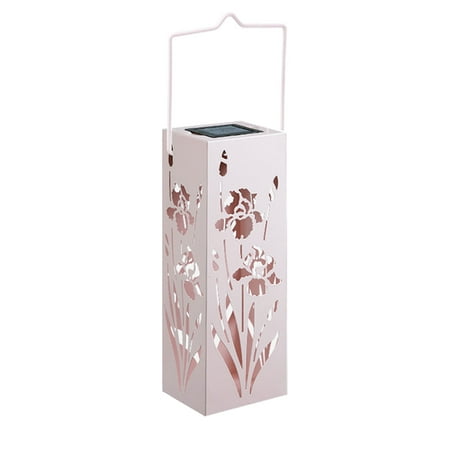 

Garden Decor Solar Lantern Butterflies Orchid Landscape Outdoor Hanging Gift