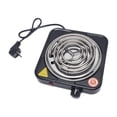 thumbnail image 1 of Cocina eléctrica de un solo quemador, compacta y portátil, placa calefactora de temperatura ajustable de 1000 （W） de acero inoxidable, 1 of 7