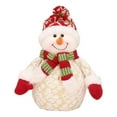 thumbnail image 2 of Muñeco navideño de pie, decoración de mesa, muñeco de peluche corto, adornos navideños , S Macarena Figura de muñeco de nieve, 2 of 8
