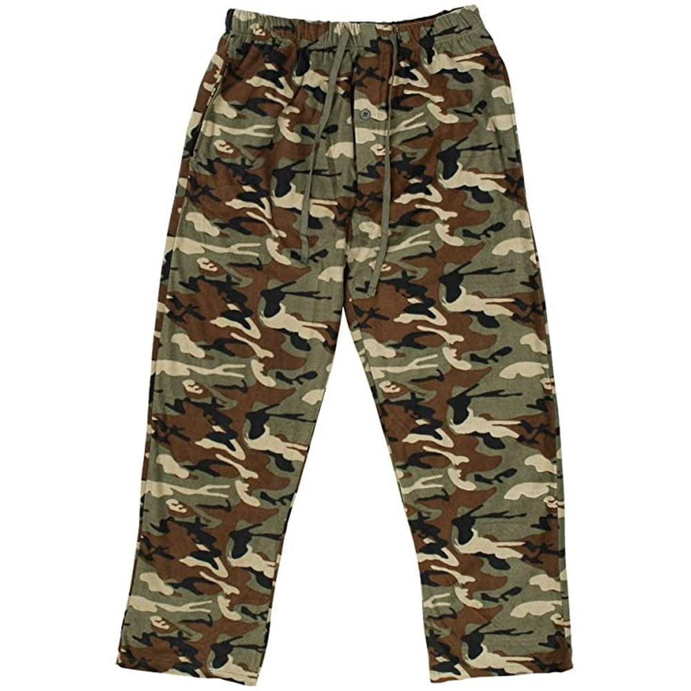huntrite men's camo fleece pants