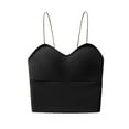 thumbnail image 1 of Chbgutlmr Camisole Tops for Women Sleeveless Slim Fitted Solid Color Spaghetti Strap Backless Going out Tops, 1 of 2