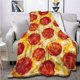 thumbnail image 2 of LHSHID Novelty Realistic Pizza Flannel Throw Blanket Food Blanket Pizza Soft Pepperoni Pizza Blanket Lightweight Plush for Couch Bed Sofa Car Funny Blankets 30"x40", 2 of 6