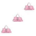 thumbnail image 2 of relayinert Tonneaux Sac à Dos Tendance et Résistant aux Rayures Articles Sûrs Durables Vêtements Chaussures Robe Sac à Main Rose long Fil 3Ensemble, 2 of 6