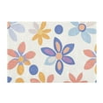 thumbnail image 7 of Yayeee Bath Rug for Bathroom Floor Non Slip Rectangle Fluffy Soft Absorbent Mat, 16"x24", Blue Retro Flower, 7 of 7