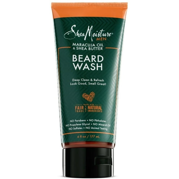 2 Pack - Shea Moisture Men Maracuja Oil & Shea Butter Beard Wash 6 oz