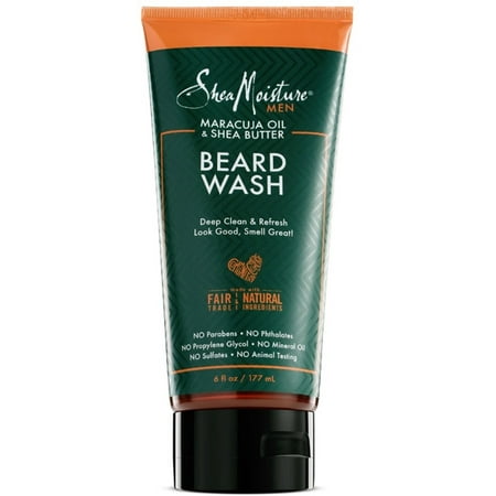 2 Pack - Shea Moisture Men Maracuja Oil & Shea Butter Beard Wash 6 oz