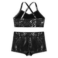 thumbnail image 4 of Alvivi Kids Girls Tankini Outfit Tank Top Bottoms Set Gym Workout Costume 5-14, 4 of 7