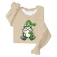 thumbnail image 3 of Camiseta de Manga Larga de la Mujer Grinch Navidad Impresa Casual con Detalle de la Manga Festiva, Camisetas de Navidad de Manga Larga de la Mujer, 3 of 5