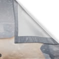 thumbnail image 3 of Ambesonne Boston Terrier Kitchen Curtains, Xmas Santa Funny Dog, 55"x45", Pale Grey and Champagne, 3 of 3