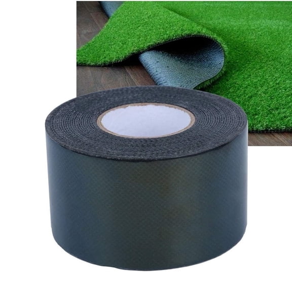 2inx16.4Ft Double Sided Artificial Grass Tape,QZS Green Portable Double Sided Heavy Duty Wide Tile Tape for Indoor Outdoor,1Pack