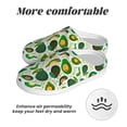 thumbnail image 6 of Lsque Green Avocado (2) Pattern Womens Comfort Cotton on Scuff With Memory Foam and Anti-skid Sole Slipper-42/43, 6 of 7