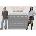 thumbnail image 7 of MOYIKO Striped T Shirts for Women 3/4 Length Sleeve Crewneck Casual Loose Fit Tees Summer Tops, 7 of 7