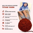 thumbnail image 5 of Mary Maxim Bulky Yarn, Weight 5 Chunky Yarn for Crocheting and Knitting - Russet, 5 of 7
