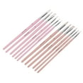 thumbnail image 3 of Nylon Paint Brush Watercolor Paint Brushes Paint Brushes For Acrylic Painting Watercolor Brush Set 12pcs Nylon Paint Brush Washable Cleanable Nylon Wool Material Different Colors, 3 of 8