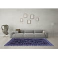 thumbnail image 3 of Ahgly Company Indoor Square Persian Blue Traditional Area Rugs, 4' Square, 3 of 4