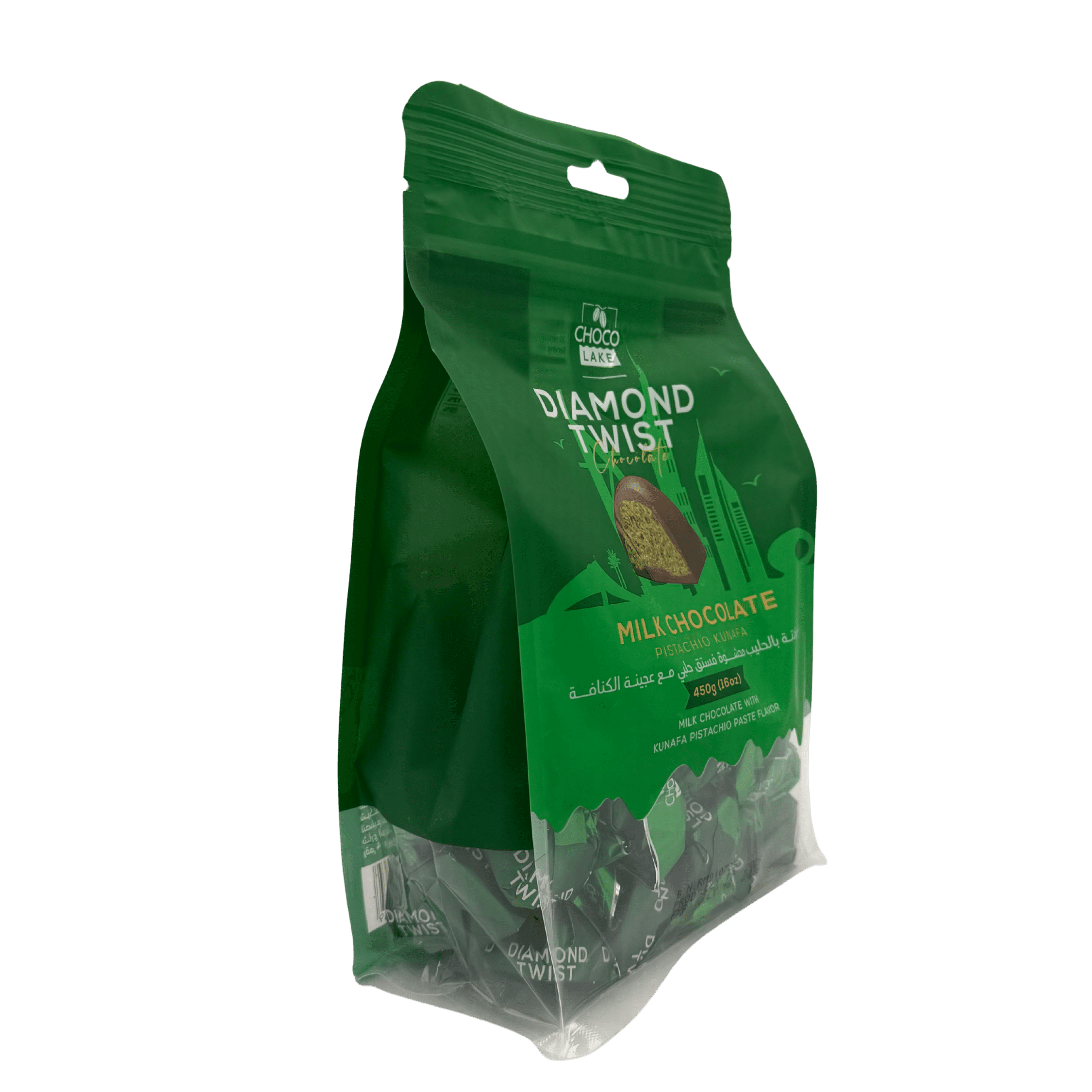 ChocoLake Diamond Twist Dubai Chocolate Bites (1lb Bag)