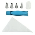thumbnail image 2 of Cake Decorating Pen Tool Kit with 4 Nozzles - Pastry Icing Piping Bags with Different Tips for DIY Decoration - Blue, 2 of 9