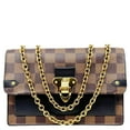 thumbnail image 1 of Pre-Owned Louis Vuitton Vavin PM Damier Ebene Chain Crossbody Bag Black, 1 of 16