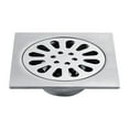 thumbnail image 3 of 1 Pcs Stainless Steel Shower Drain Cover, Square Shower Floor Drain, Stainless Steel Drainer with Removable Cover Grid Grate for Kitchen, Bathroom, Garage, Basement, 3 of 6