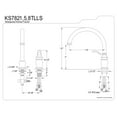 thumbnail image 4 of Kingston Brass Templeton Single Handle High Spout Kitchen Faucet without Brass Sprayer, 4 of 4