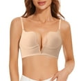thumbnail image 2 of Sngxgn Women's Full Figure Beauty Back Smoothing Bra(Beige,80B), 2 of 5