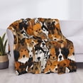 thumbnail image 3 of Yiaed Dogs Different Breeds Print Blanket Throw Blanket Soft Cozy Flannel Blanket for Home Bed Sofa Couch Chair-60"x50", 3 of 6