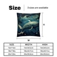 thumbnail image 5 of Whale Inserts Set - 2-Pack Decorative Pillows with Unique Patterns for Throw Pillow Covers for Home Decor, Sofa, Bed - Available in 16x16, 18x18 & 20x20, 5 of 6