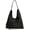 Black, variant on Slouchy Hobo Bags Crescent Bag Women Crossbody Purse Trendy Underarm Shoulder PU Leather Bag Work Satchels Tote Handbag