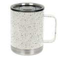thumbnail image 2 of FIFTY/FIFTY Stainless Steel Vacuum Insulated Camp Mug - 12oz - White Speckled with Slide Lid, 2 of 6