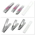 thumbnail image 5 of Unique Bargains 4pcs Beautiful Box Nail Clipper Set 3.15"x 0.55" Gradient Pink, 5 of 6