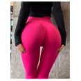 thumbnail image 2 of Mallas deportivas de cintura alta para levantamiento de cadera Abdominal, pantalones deportivos ajustados de secado rápido de alta elasticidad, Internet, color rojo melocotón, para correr y Yoga, 2 of 6
