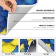 thumbnail image 3 of Ryvnso Scale Blue and Yellow Dish Drying Mat for Kitchen Countertop 18x24 Large Dish Pad Drainer Rack Dish Sink Mats, 3 of 7