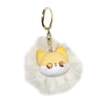 thumbnail image 2 of Llavero con colgante de gato de peluche, adorable accesorio para billetera, decoración novedosa, premios Beige, 2 of 9