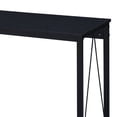 thumbnail image 4 of Benjara Writing Desk with V Shaped Metal Accent, Black-Color:Black, 4 of 5