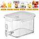 thumbnail image 5 of Dispensador para Frigorífico Transparente 2 5 L Con Grifo Y Tapa para Casera (blanco), 5 of 9