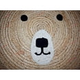 thumbnail image 2 of Vipanth Exports Natural Jute Rug with Teddy Bear Design Handmade Area Rug for Home Decor ( 36 x 36 Inches), 2 of 5
