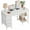 White, variant on CONCETTA 55 inch Computer Desk with 6 Drawers & 2 Open Shelves, Modern Home Office Desk with Storage, Writing Study Desk for Bedroom, Workspace，White