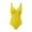 Yellow, variant on Uaswgudfs Womens Swimwear Trendy One-Piece Swimsuit with Plunging V-Neckline and Waist-Cinching Design for a Flattering Pool or Beach Look Wine 2XL
