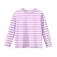 thumbnail image 5 of Girls Long Sleeve Shirts Soft Kids Crewneck T-Shirts 2026 Cute Toddlers Tops Basic Tees, 5 of 6