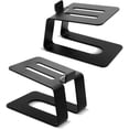 thumbnail image 1 of Elevate Your Sound: Desktop Speaker Stands, Aluminum Construction For Optimal Listening Experience, Space Saving Design For Compact Spaces, 1 of 5