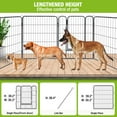 thumbnail image 5 of Dog Playpen Indoor & Outdoor Foldable Metal Pet Exercise Fence Pen with Door Gate,Dog Kennels for Small/Medium/Puppy Dogs,Rabbits (8 Panels, 39 Inch), 5 of 8