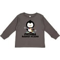 thumbnail image 3 of Inktastic Future Hockey Player Penguin Boys or Girls Long Sleeve Toddler T-Shirt, 3 of 5