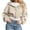 Beige 01, variant on Women's Cropped Hoodie Fall Winter Long Sleeve Zip Up Hoodie Women Athletic Running Crop Jackets with Hood Navy L