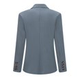 thumbnail image 5 of Women's 2 Piece Business Suit Set Lapel Single-breasted Polyester Suit Jacket With Straight Trousers, 5 of 5