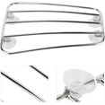 thumbnail image 2 of HUGFEGWE Motorcycle Fuel Tank Rack, Luggage Holder Universal Retro Style Baggage Carrier Bracket Moto Front Luggage Rack mounting Accessories(B (Silver)) CA919-155127, 2 of 9