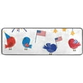 thumbnail image 5 of SKYSONIC Patriotic Birds USA Flag Runner Rug with Rubber Backing, Fourth of July Memorial Day Non Slip Entryway Rug Runner Washable Soft Area Rug Carpet for Hallway Bedroom Kitchen Decor,2'x6', 5 of 6