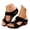 Black, variant on Orthopedic Wedge Sandals for Women Summer Casual Floral Platform Open Toe Slides Wide Width Comfortable Beach Slippers Brown 8
