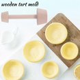 thumbnail image 4 of 2 Pieces Wooden Tart Tamper Set Tart Pan Wooden Molds Pastry Tools, 4 of 5